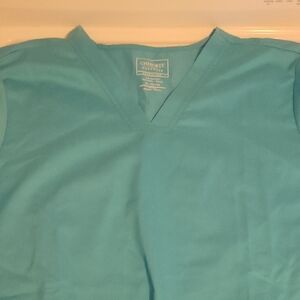 Cherokee Teal V-Neck Scrub Top